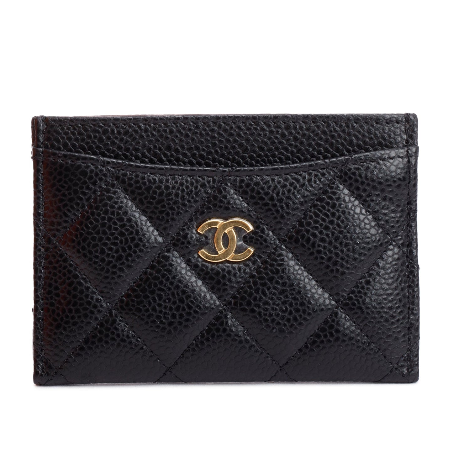 Chanel 2024 Black Caviar Leather Classic Card Holder