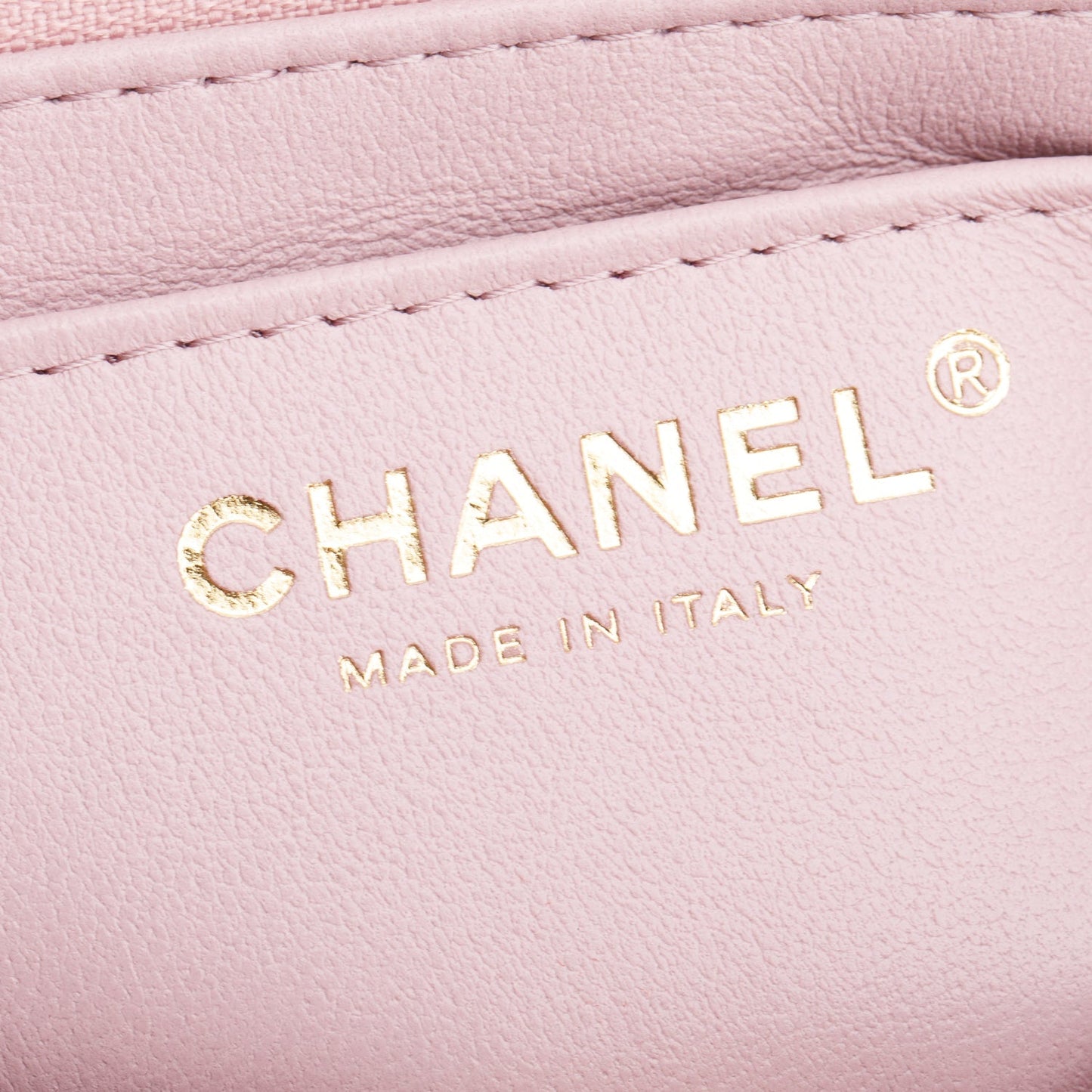 Chanel 2024 Pink Quilted Lambskin Leather Mini Top Handle Rectangular Flap Bag