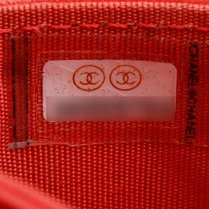 Chanel Coral Quilted Lambskin Leather 19 Card Holder