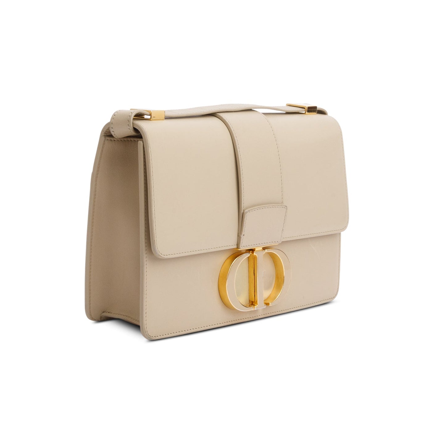 Christian Dior 2020 Beige Leather Medium 30 Montaigne Bag
