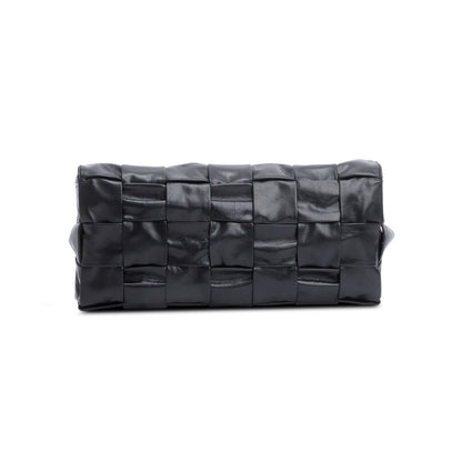 Bottega Veneta Black Paper Intrecciato The Stretch Cassette Bag