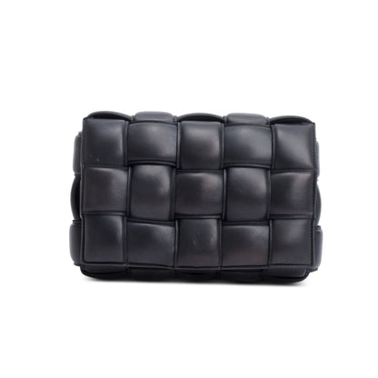 Bottega Veneta Black Lambskin Leather Classic Padded Cassette Bag