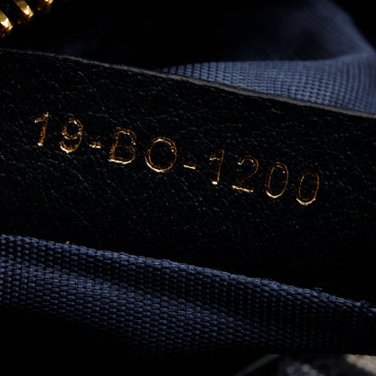 Christian Dior 2020 Navy Oblique 30 Montaigne 2-In-1 Pouch Bag