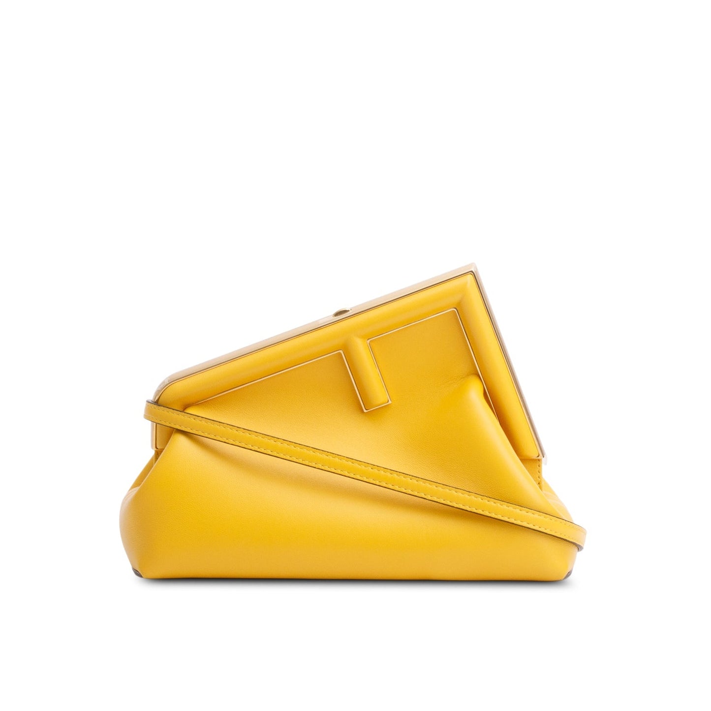 Fendi Yellow Nappa Leather Small Fendi First Bag