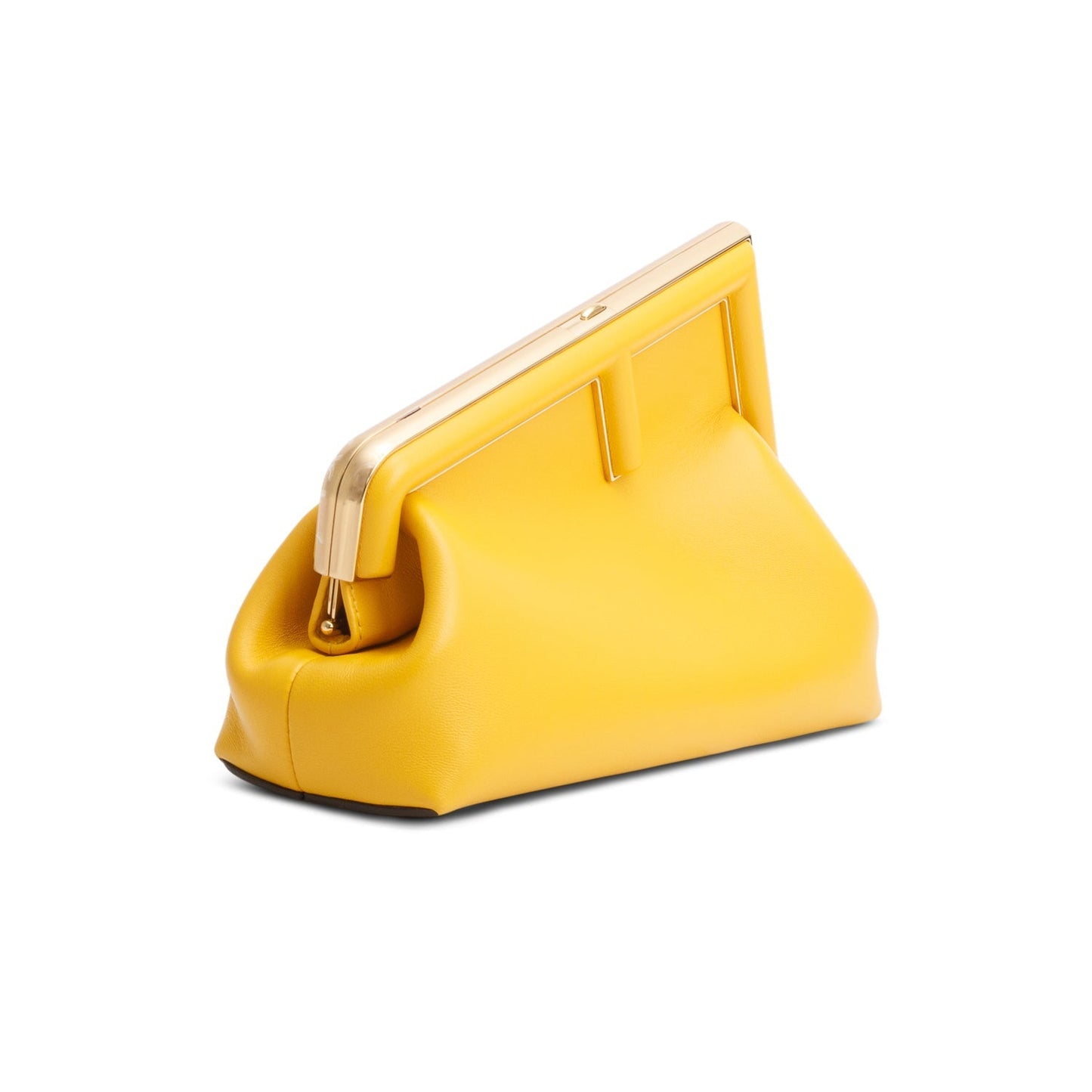 Fendi Yellow Nappa Leather Small Fendi First Bag
