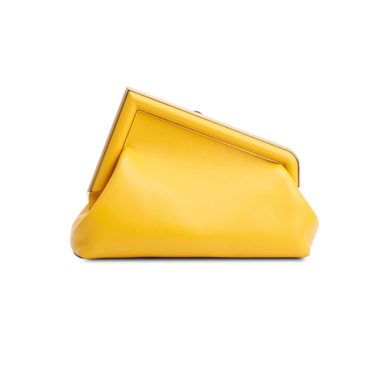 Fendi Yellow Nappa Leather Small Fendi First Bag