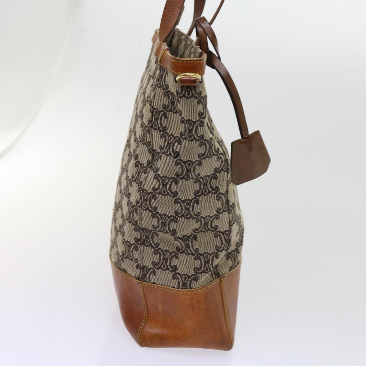 Luxury CELINE Macadam Canvas Tote Bag Beige  63249