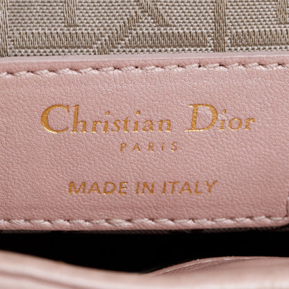 Christian Dior Pink Cannage Leather Mini Lady Dior Bag