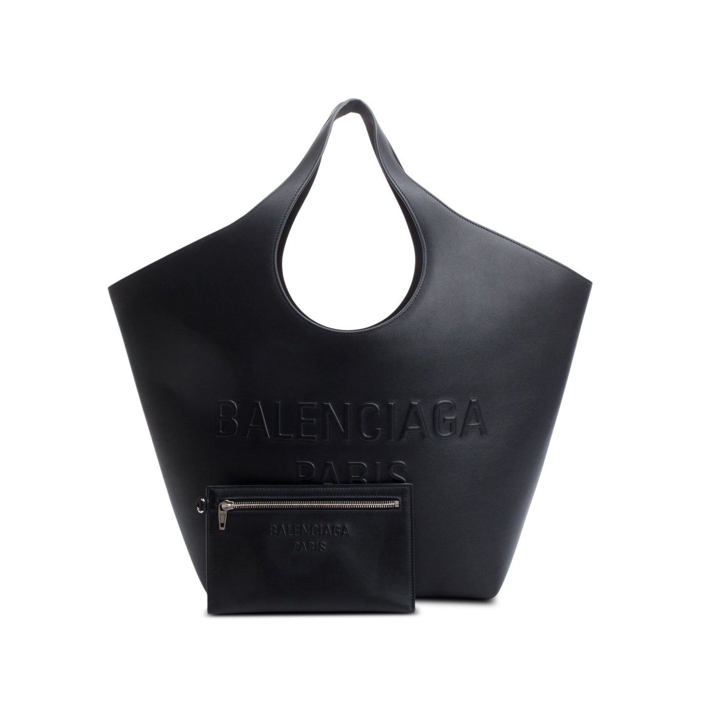 Balenciaga Black Calfskin Leather Medium Mary Kate Tote