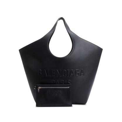 Balenciaga Black Calfskin Leather Medium Mary Kate Tote