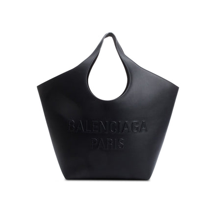 Balenciaga Black Calfskin Leather Medium Mary Kate Tote
