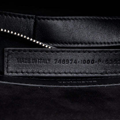 Balenciaga Black Calfskin Leather Medium Mary Kate Tote