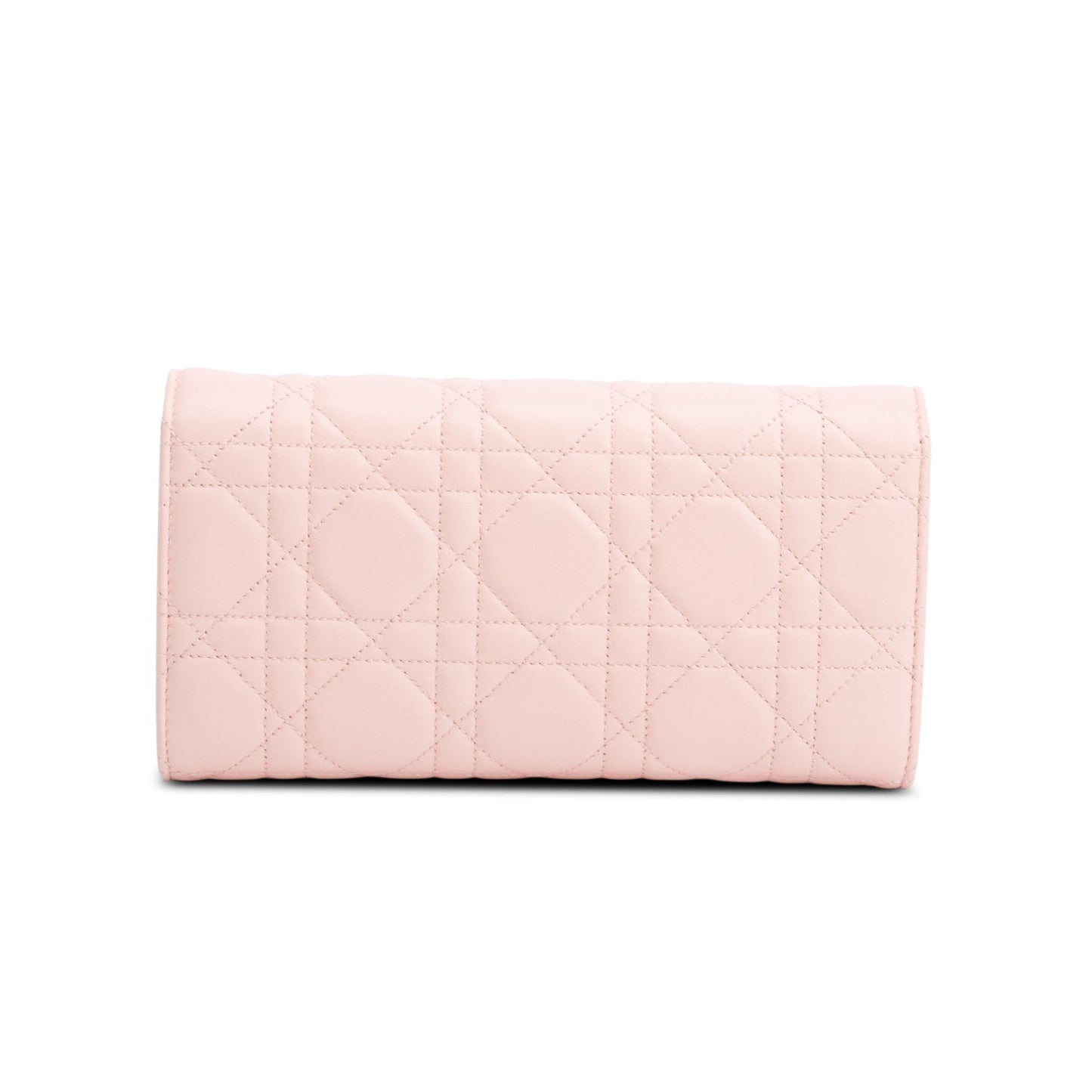 Christian Dior Pink Cannage Leather Miss Dior Promenade Chain Wallet