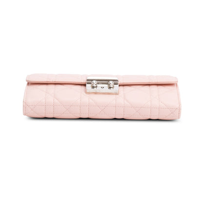Christian Dior Pink Cannage Leather Miss Dior Promenade Chain Wallet