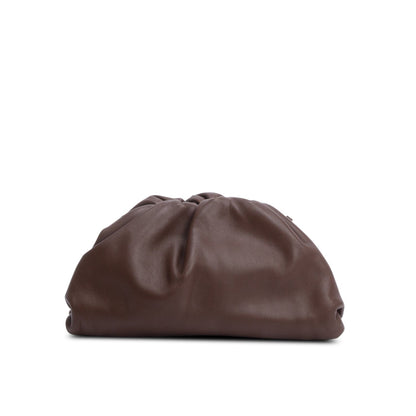 Bottega Veneta Brown Calfskin Leather The Mini Pouch