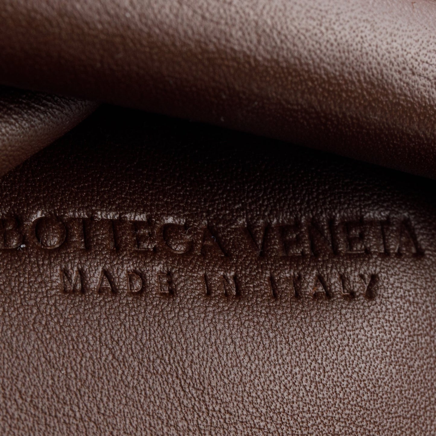 Bottega Veneta Brown Calfskin Leather The Mini Pouch
