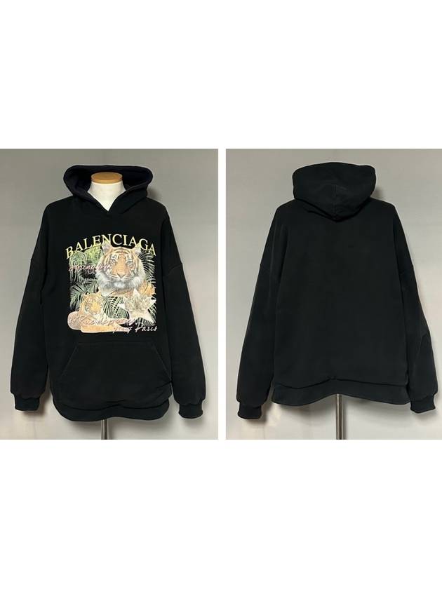 Luxury Balenciaga Trending 2025 FBI Tiger Logo Reversible Hoodie 110