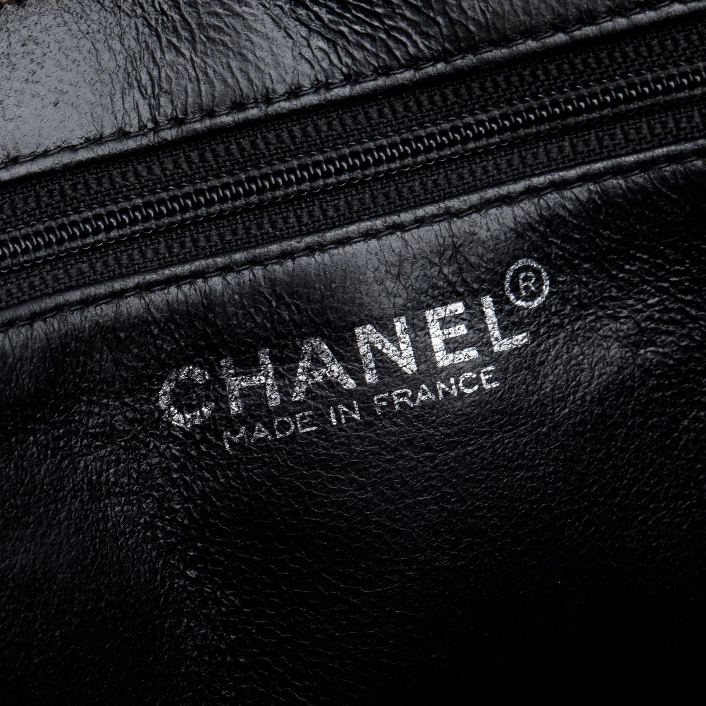 Chanel Vintage Black Caviar Leather Medallion Tote