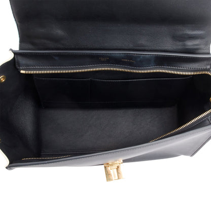 Celine Tricolor Calfskin Leather Medium Trapeze Bag