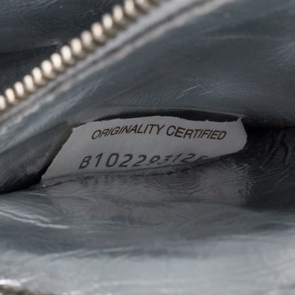Bottega Veneta Silver Metallic Nappa Intrecciato Padded Chain Cassette Bag
