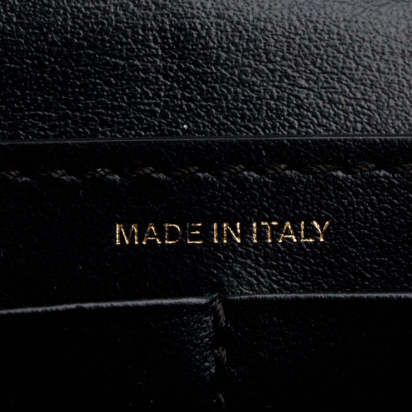 Burberry Black Calfskin Leather TB Hanna Wallet on Chain