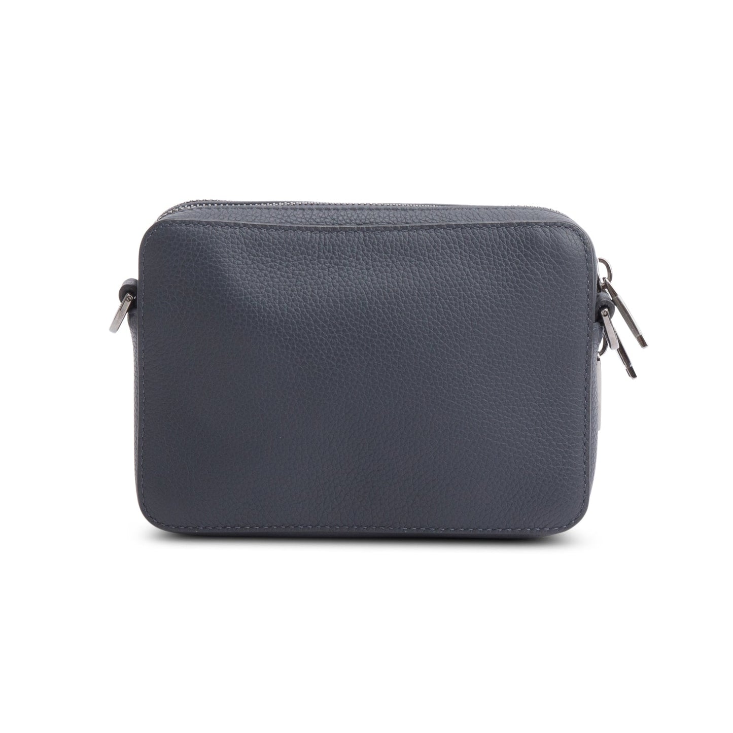 Christion Dior 2020 Grey Leather Double Zipped Pouch Crossbody