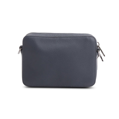 Christion Dior 2020 Grey Leather Double Zipped Pouch Crossbody