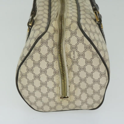 Luxury CELINE Macadam Canvas Hand Bag PVC Leather Whe  63493