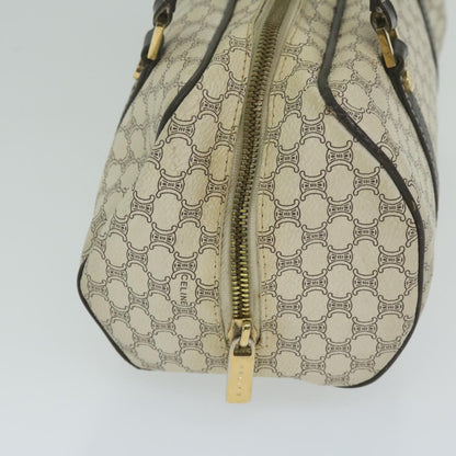 Luxury CELINE Macadam Canvas Hand Bag PVC Leather Whe  63493