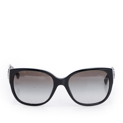Chanel 5237 Black Acetate Tweed CC Sunglasses