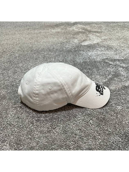 Luxury Balenciaga Trending 2025 Hand Draw BB Icon Ball Cap White