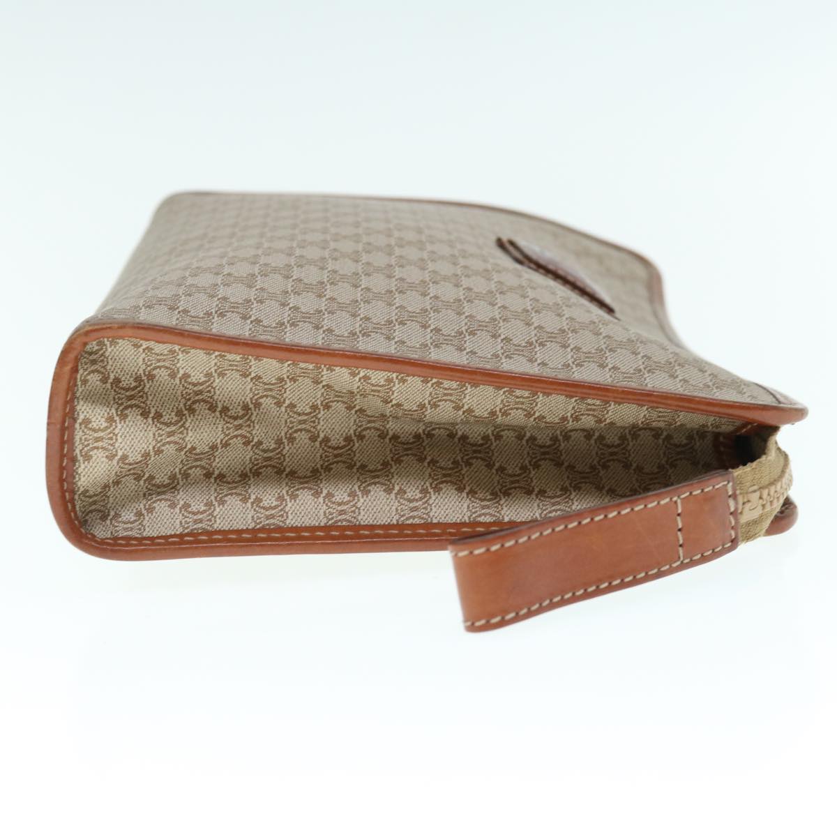 Luxury CELINE Macadam Canvas Clutch Bag Beige  63618