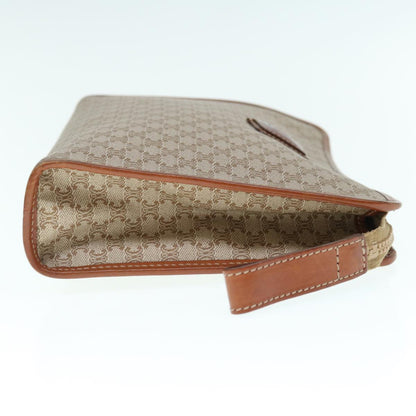 Luxury CELINE Macadam Canvas Clutch Bag Beige  63618