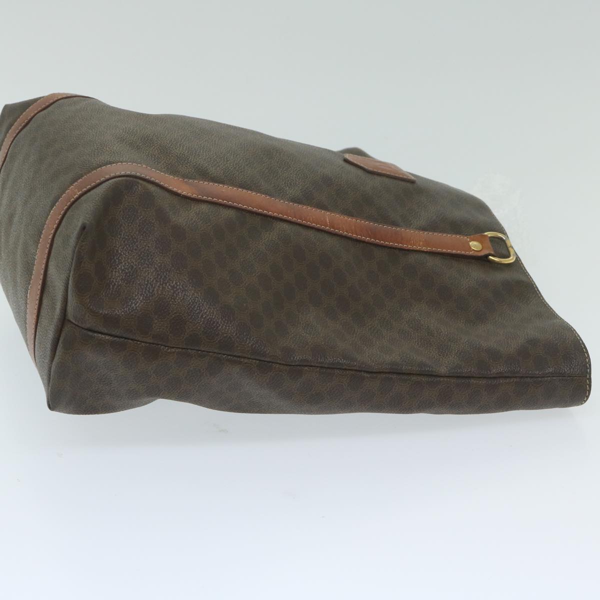 Luxury CELINE Macadam Canvas Tote Bag PVC Leather Brown  63637