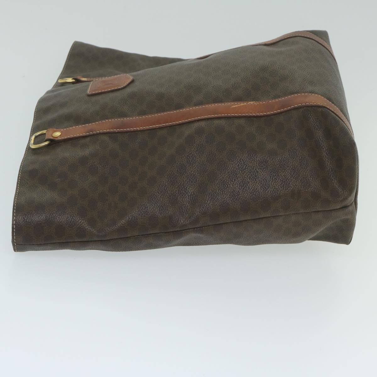 Luxury CELINE Macadam Canvas Tote Bag PVC Leather Brown  63637