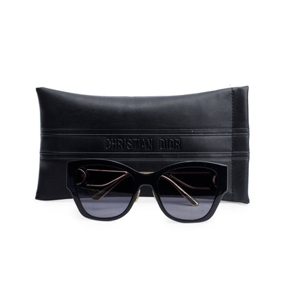 Christian Dior Black Acetate 30montaigne B2U Butterfly Sunglasses