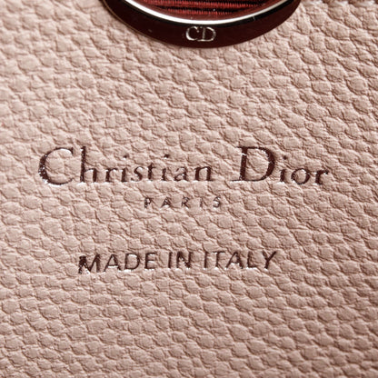 Christian Dior Beige Grained Calfskin Leather Diorama Croisiere Long Wallet on Chain