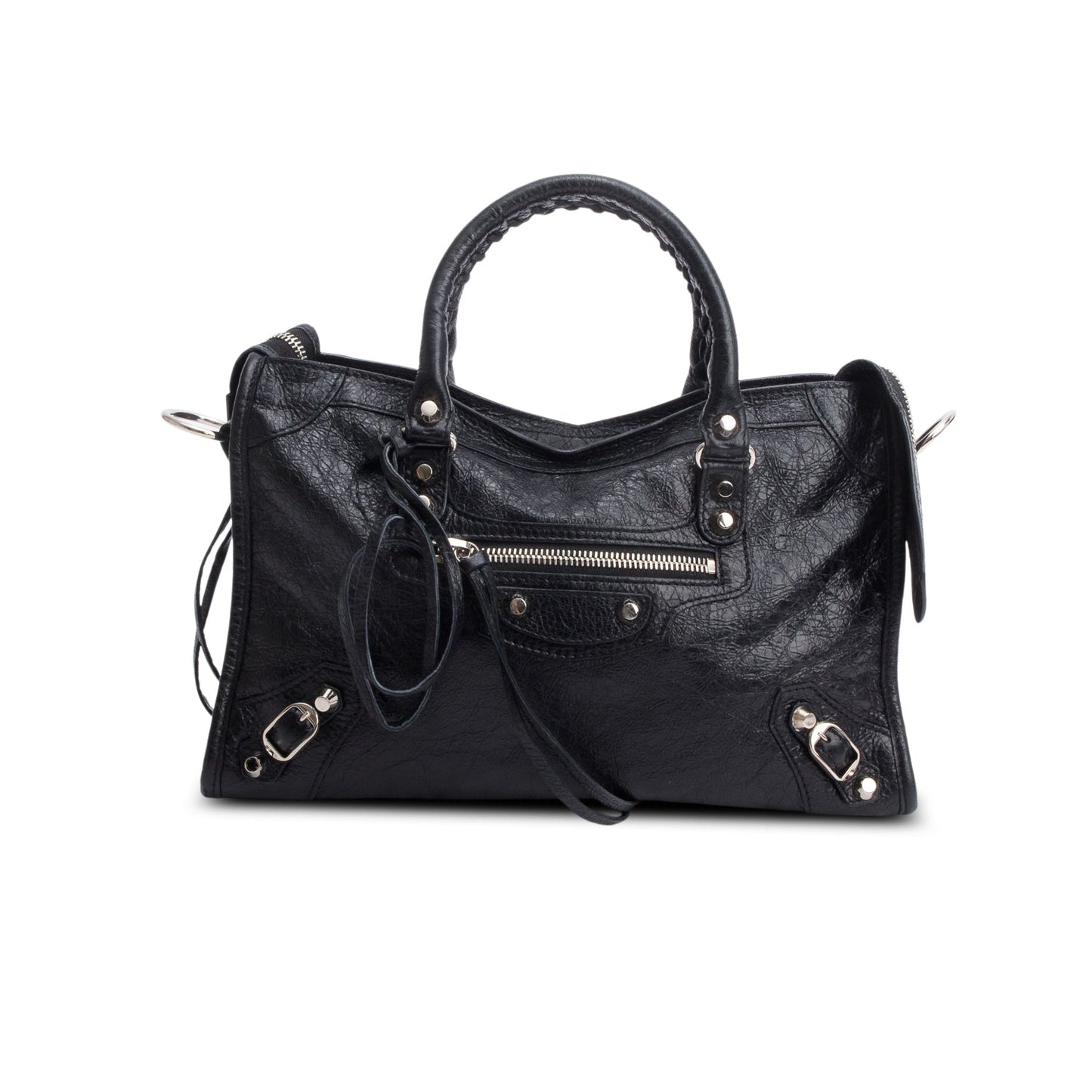 Balenciaga Black Agneau Le City Bag Small