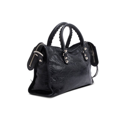 Balenciaga Black Agneau Le City Bag Small