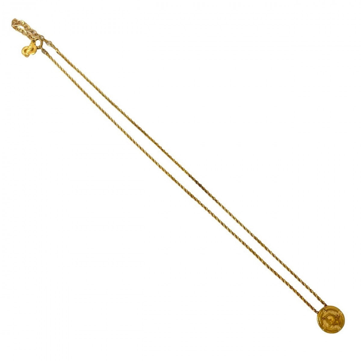 Dior Necklace Gold Plated gold logo motif Women