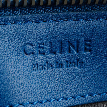 Celine Blue Lambskin Small Trio Crossbody Bag