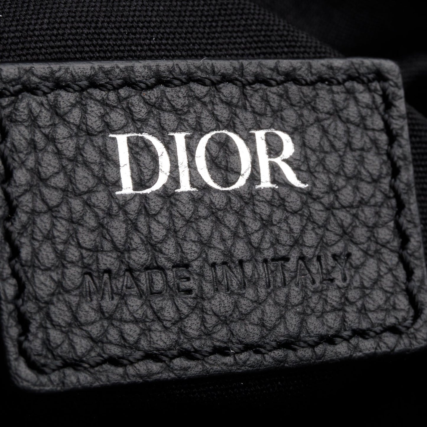 Christian Dior 2022 Navy Oblique Canvas Jacquard Saddle Bag