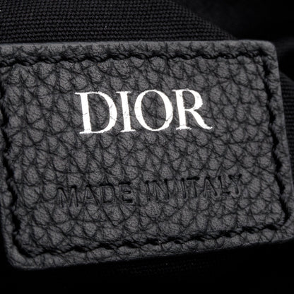 Christian Dior 2022 Navy Oblique Canvas Jacquard Saddle Bag