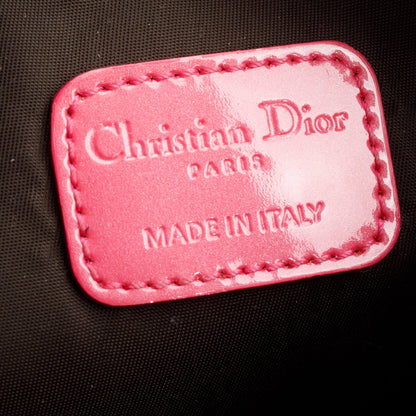 Christian Dior Pink Patent Leather Diorissimo Oblique Wristlet