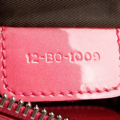 Christian Dior Pink Patent Leather Diorissimo Oblique Wristlet
