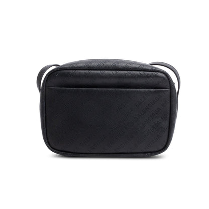 Balenciaga Black Leather Logo Everyday Small Camera Bag