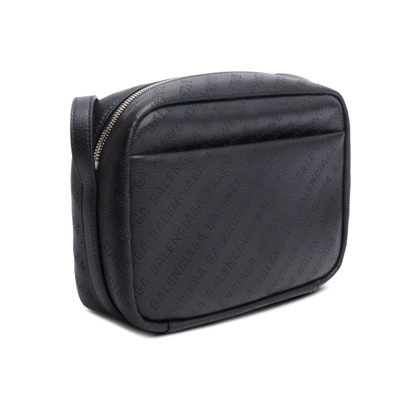 Balenciaga Black Leather Logo Everyday Small Camera Bag