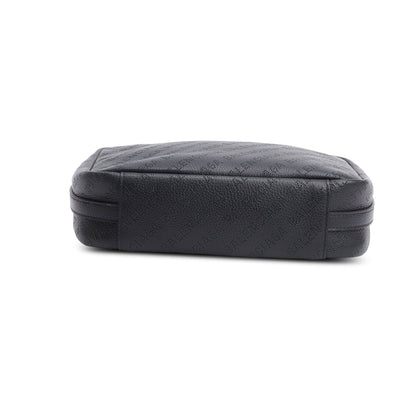 Balenciaga Black Leather Logo Everyday Small Camera Bag