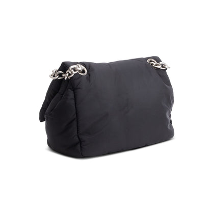 Balenciaga Black Nylon Mini Monaco BB Shoulder Bag