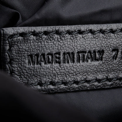 Balenciaga Black Nylon Mini Monaco BB Shoulder Bag